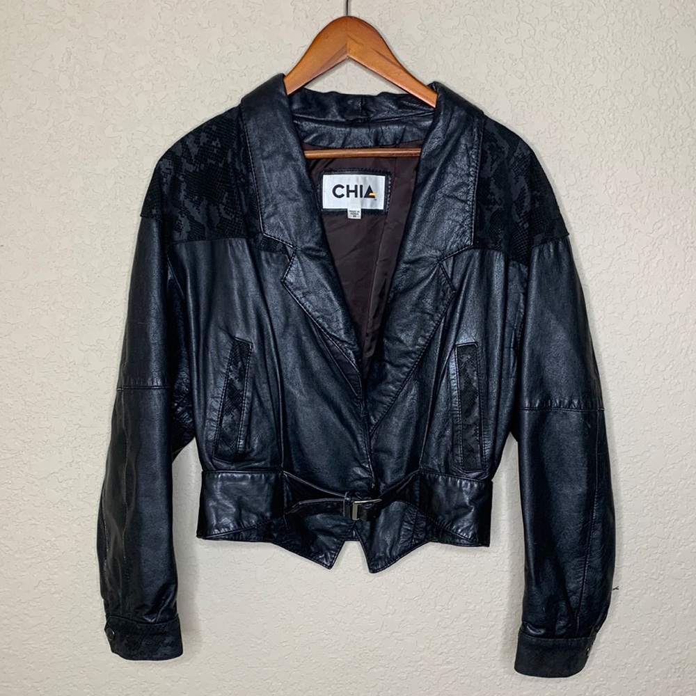 Vintage Motorcycle Leather Jacket